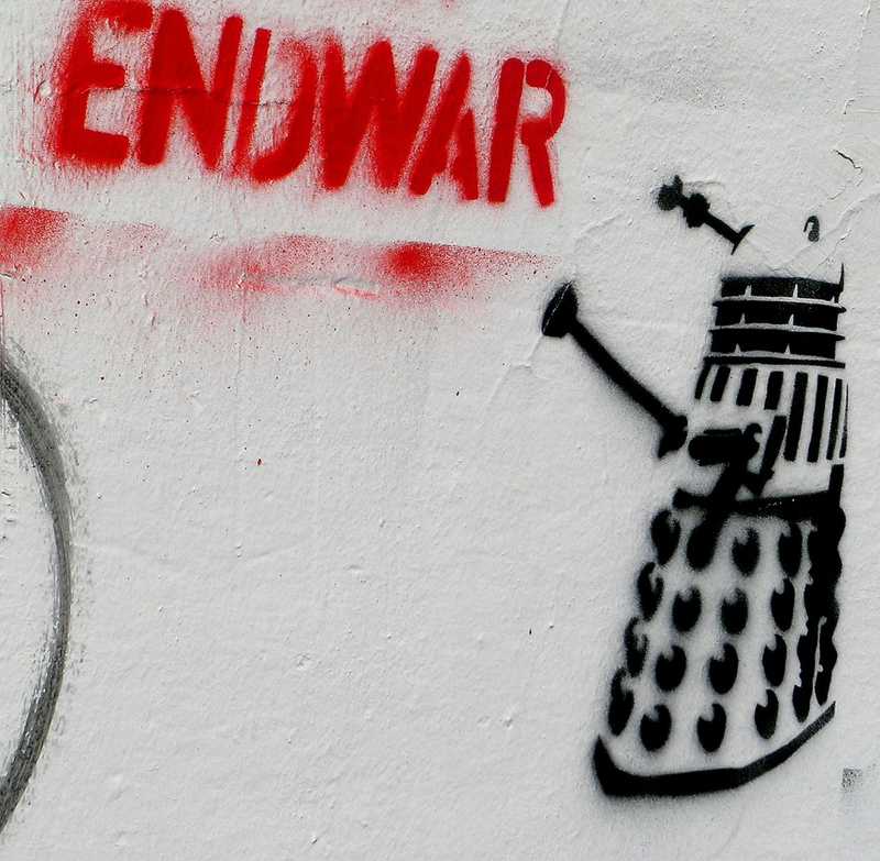 Illustration for article titled Graffiti And Stencil Art Will! Be! Ex! Terminated!